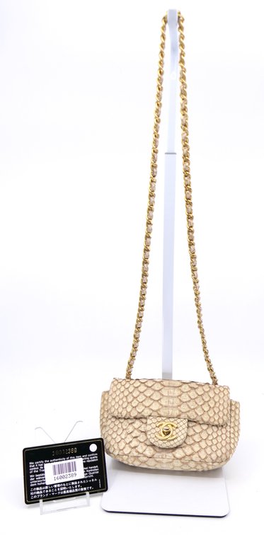 Chanel Python Mini Flap Bag