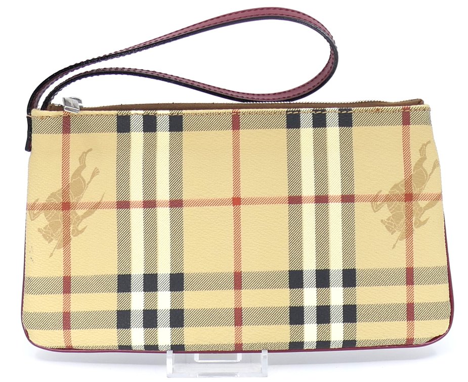 Burberry Haymarket Check Wristlet