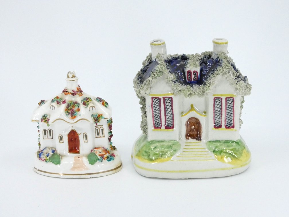 Two Porcelain English Buildings