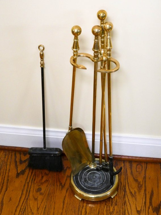 Fireplace Tools and Caddy