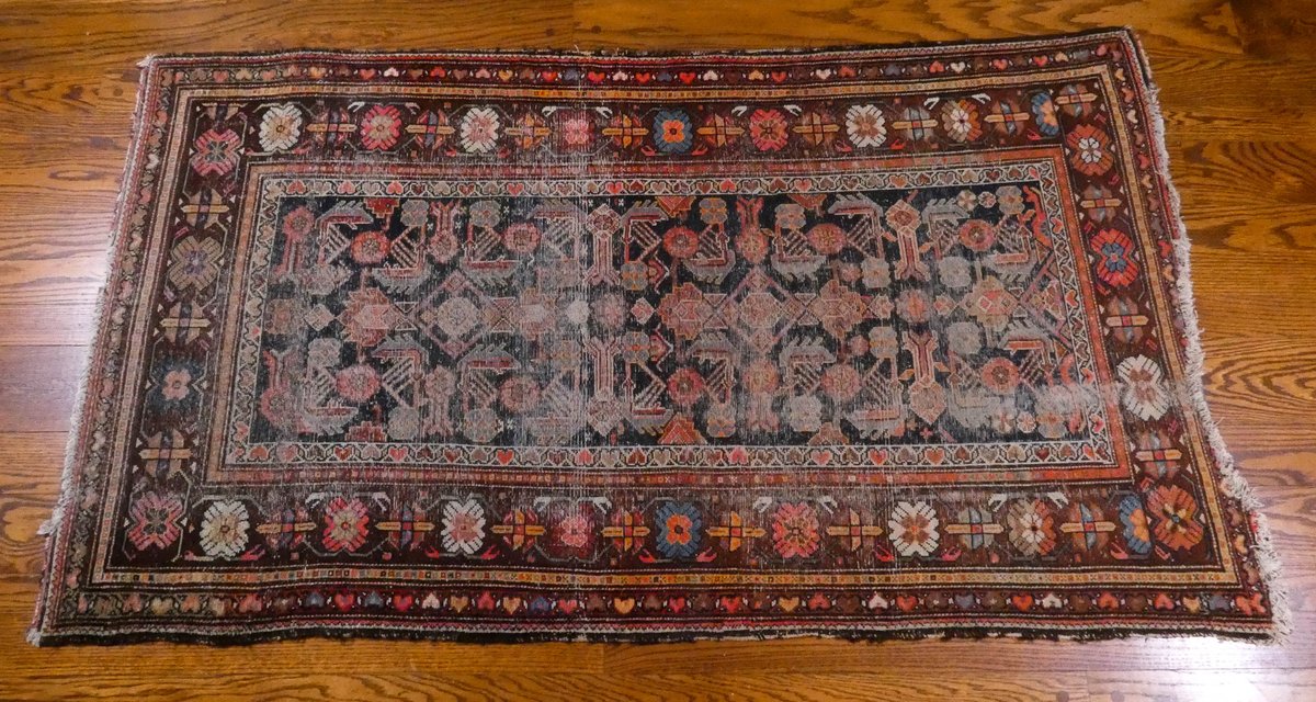 Wool Area Rug with Center Medallion