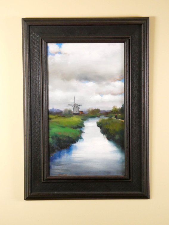 Oil on Panel "In the Dutch Countryside" by Cynthis Overall