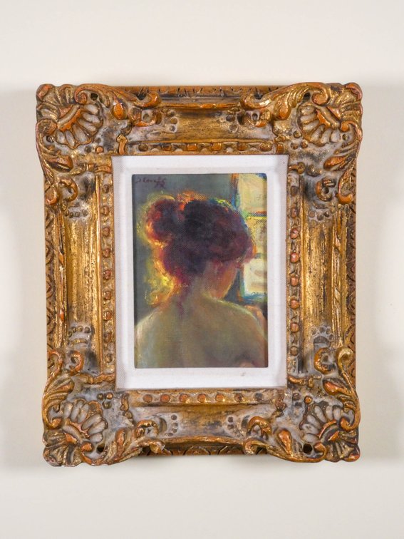 Oil on Board "Le Chignon" by Ilona Royce-Smithkin