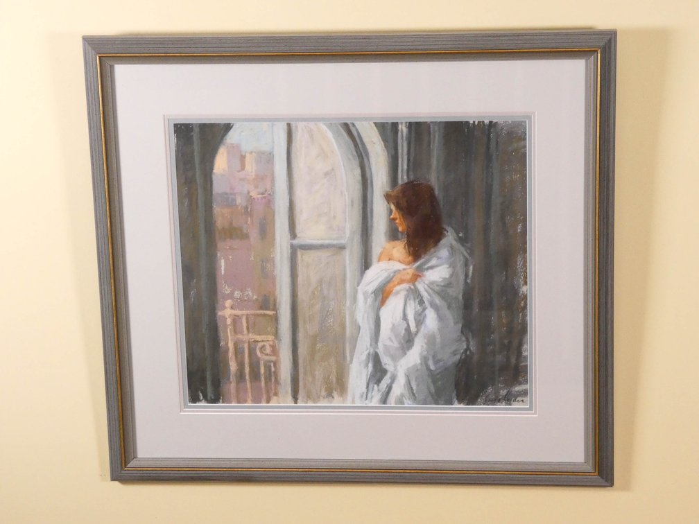 Colored Pastel "Early Morning" by Richard Segacman