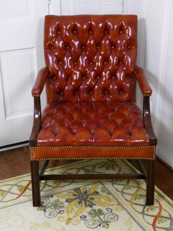 Chippendale Style Open Arm Chair