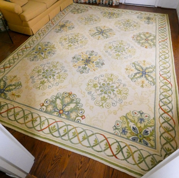 Hand Crafted Needlepoint Rug