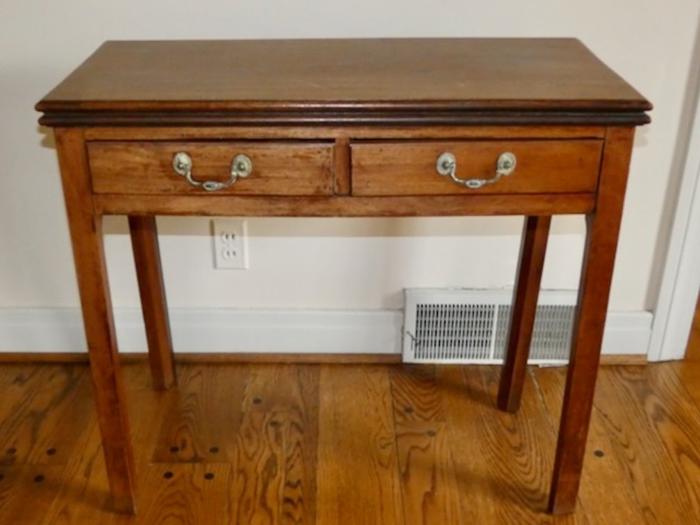 Walnut Chippendale-style Gate Leg Game Table