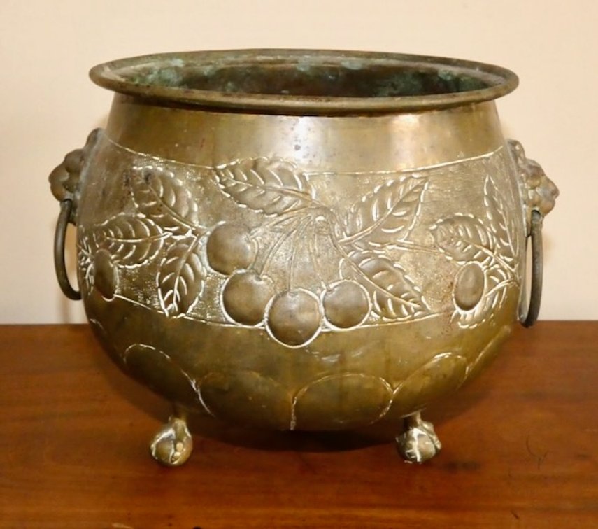Dutch Brass Circular Jardineire