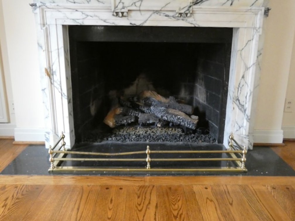 Solid Brass Double Rail Fireplace Fender