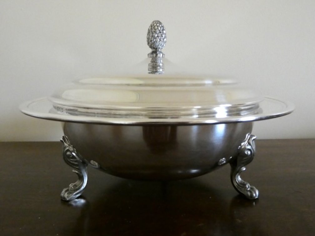 Vintage Silver-plated Covered Serving Dish