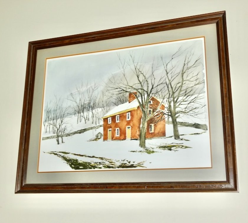 Framed Watercolor Painting by Kentucky Artist Robert James Foose.