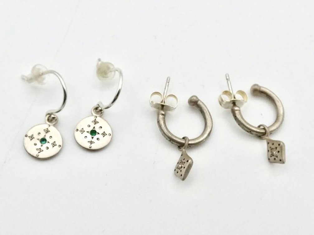 Adel Chefridi Sterling Earrings