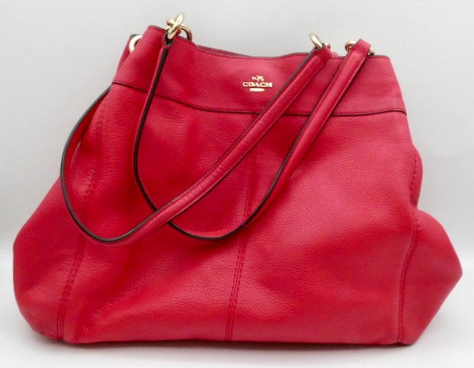 Coach Lexy Pink Leather Shoulder Bag