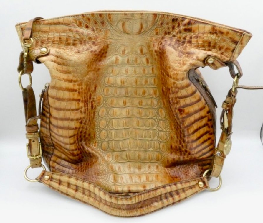 Brahmin Large Amelia Bucket Shoulder Bag in Melbourne Leather