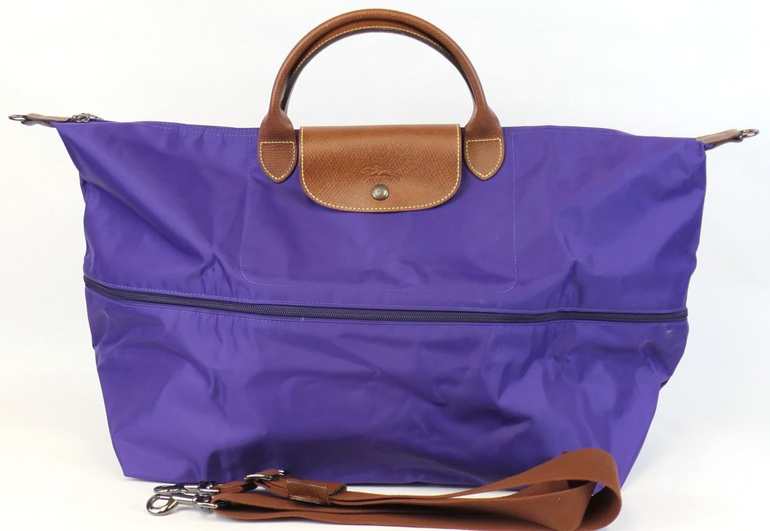 Longchamp Purple Duffle Weekend Tote