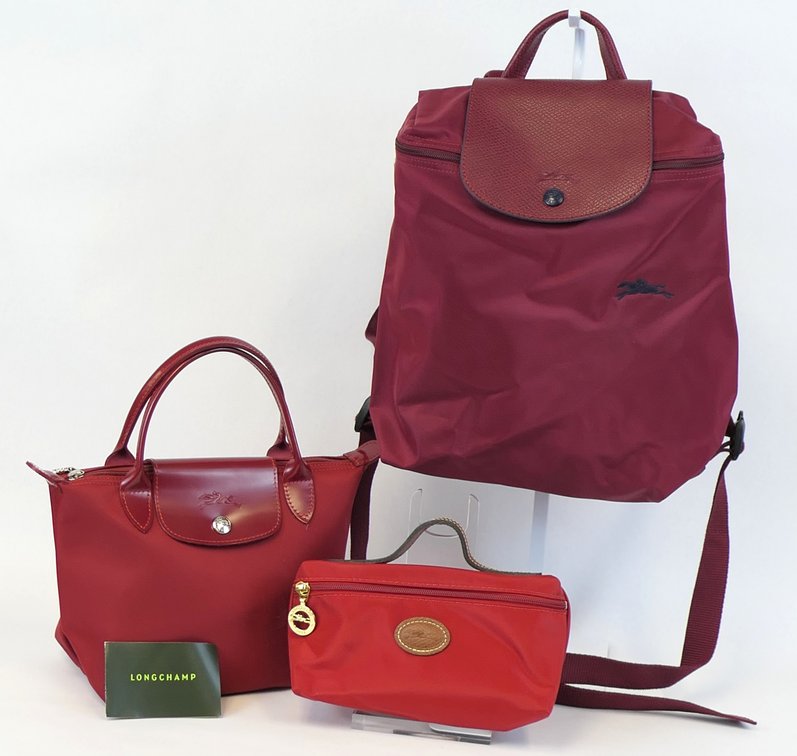 Three Berry Longchamp Bags