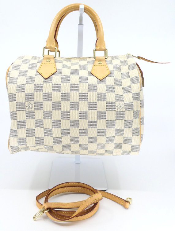 Louis Vuitton Speedy Bandouliere 25 in Azur Damier Canvas