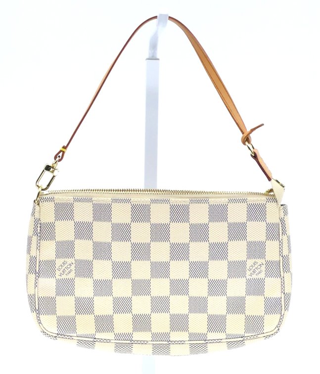 Louis Vuitton Pochette Accessories Bag in Azur Damier Canvas