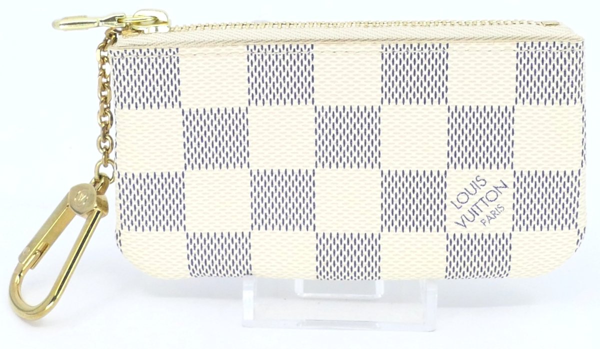 Louis Vuitton Pochette Cles Key in Azur Damier Canvas