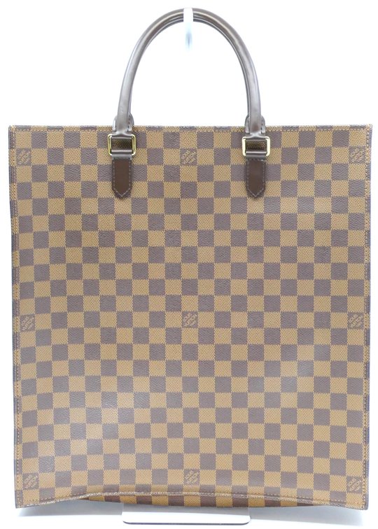 Louis Vuitton Sac Plat Tote in Ebene Damier Canvas