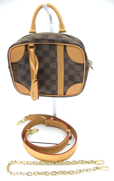 Louis Vuitton Valisette Souple BB Crossbody in Ebene Damier Canvas