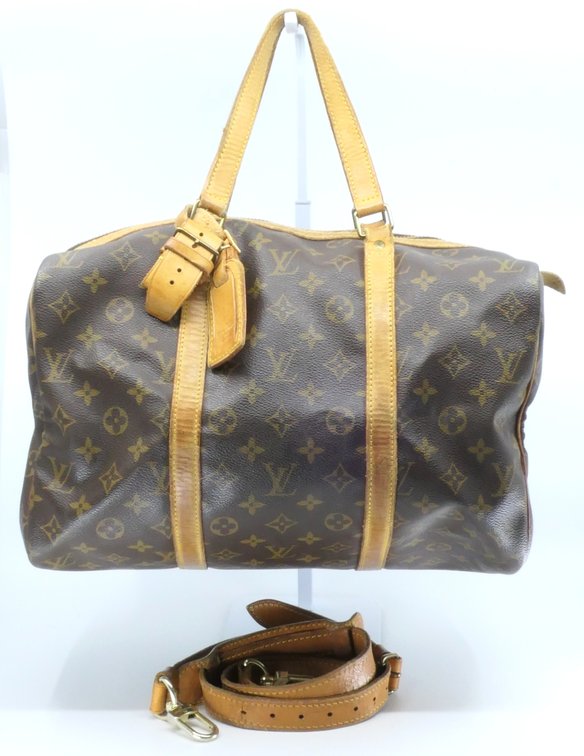 Vintage Louis Vuitton Sac Souple 35 Travel Bag in Monogram Canvas