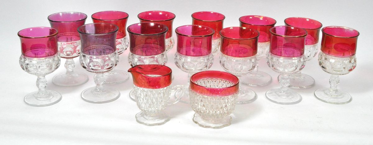 Tiffin Franciscan Kings Crown Goblets