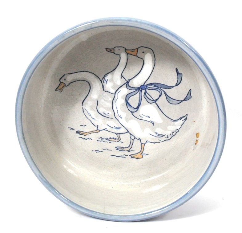 Louisville Stoneware Gaggle of Geese Souffle