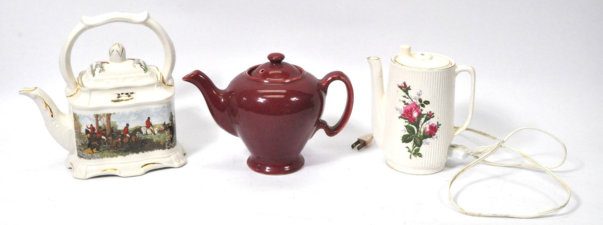 Three Porcelain Teapots