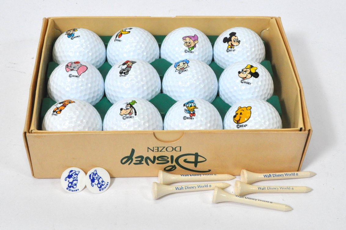 Set of Disney Character Golf Balls