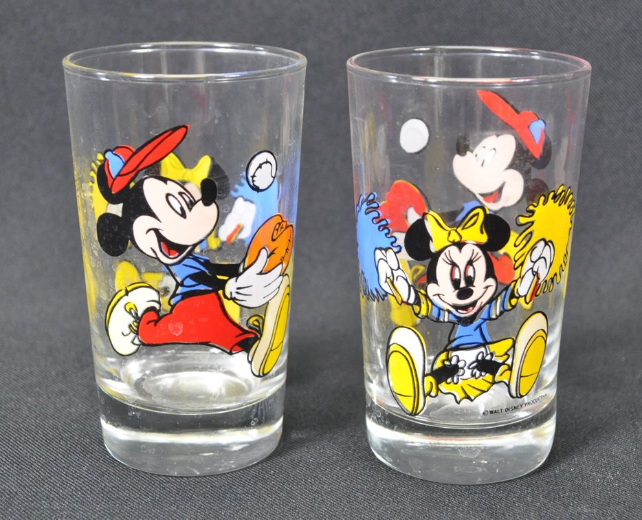 Pair of Mickey and Minnie Mouse Glasses