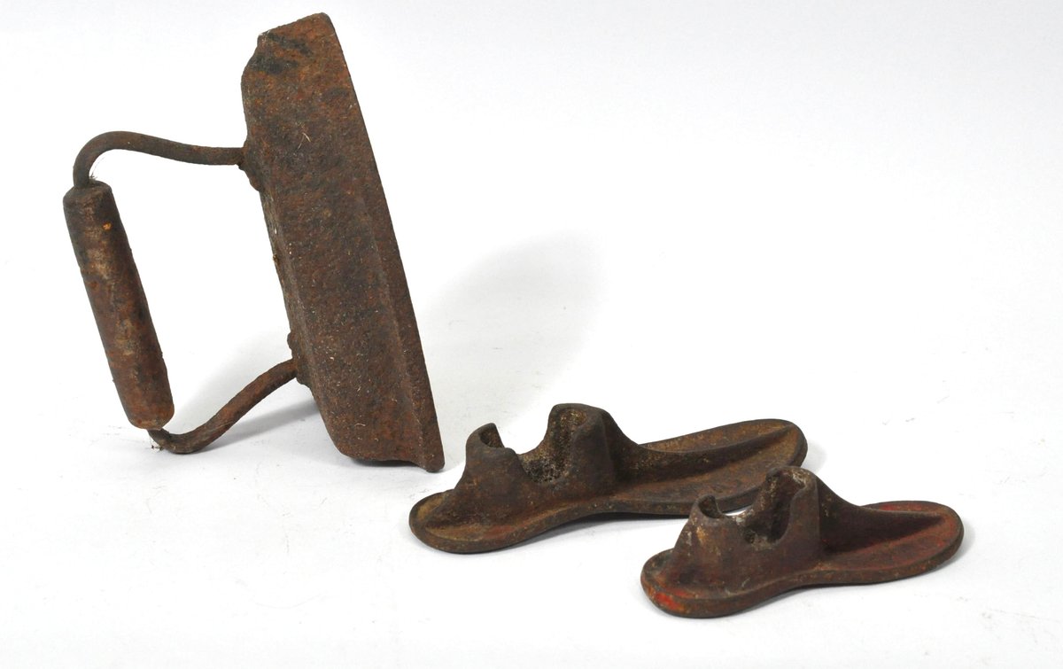 Cast Iron Shoe Forms and Sad Iron