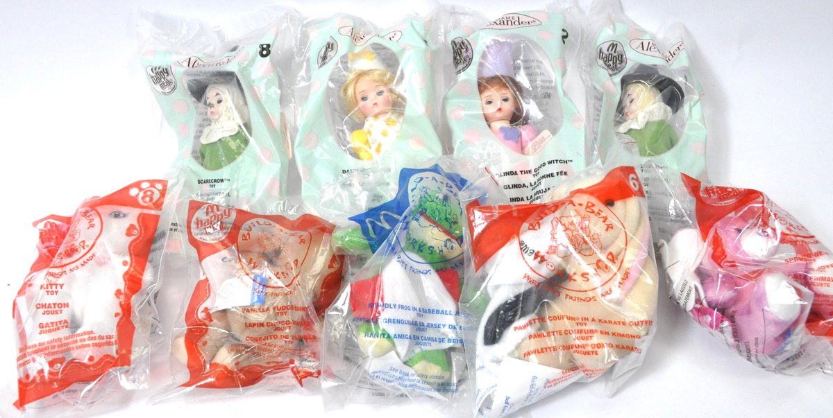 Nine McDonald's Toys