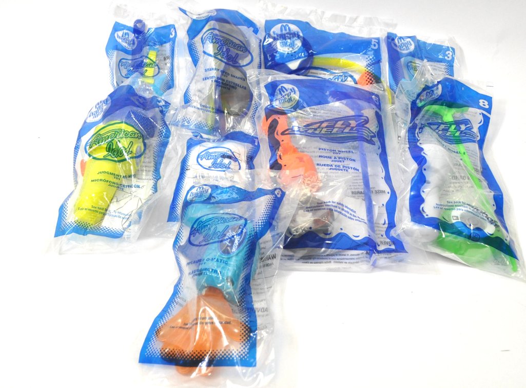 Nine McDonald's Toys