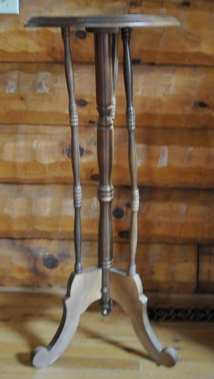 Victorian Walnut Art/Plant Stand