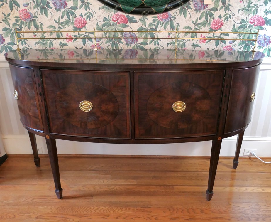 Century Furniture Mahogany Sideboard with Bow Front