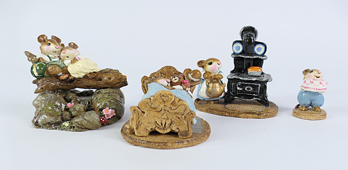 Four Wee Forest Folk by Annette & William Peterson
