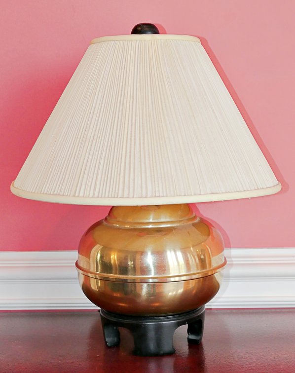 Modern Brass Ginger Jar Table Lamp