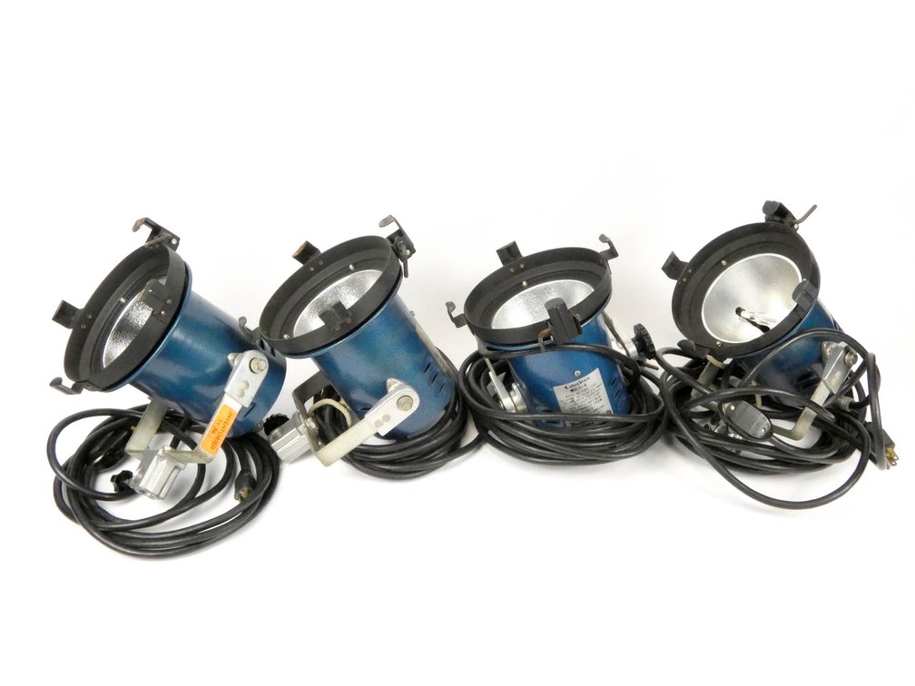 Four Berkey Colortran Multi-6 Lights