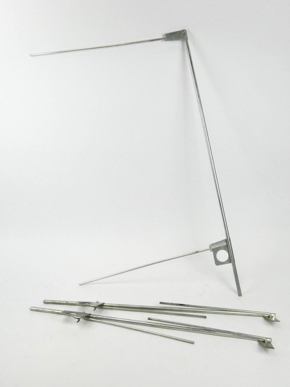 Three Folding Metal Scrim Frames