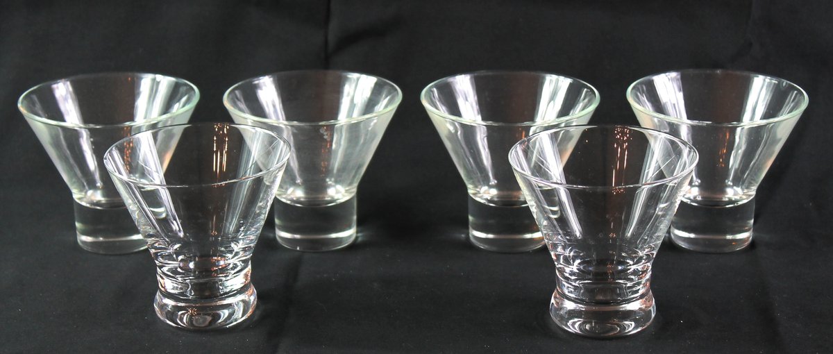 Two Sets of Cosmopolitan Glasses