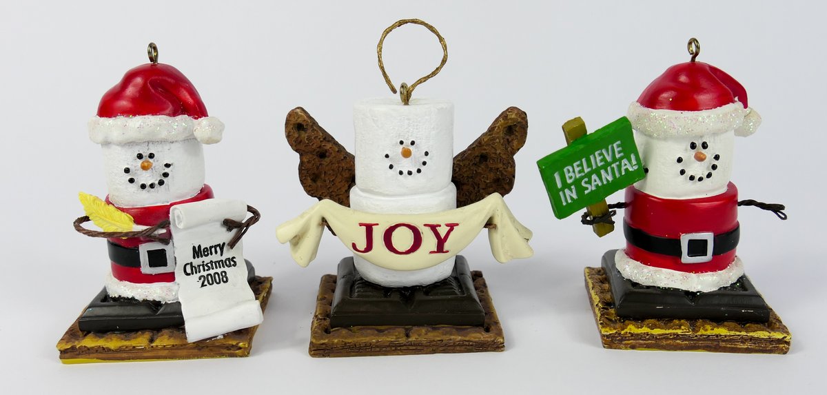 Three Smores Christmas Ornaments