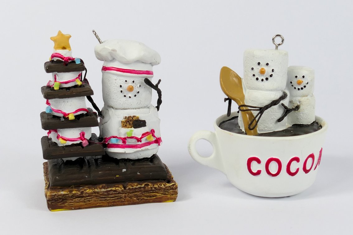 Two Smores Christmas Ornaments