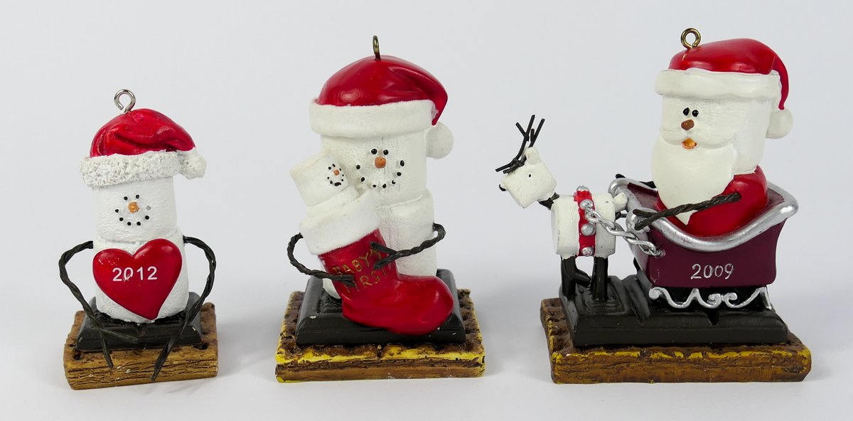 Three Smores Christmas Ornaments