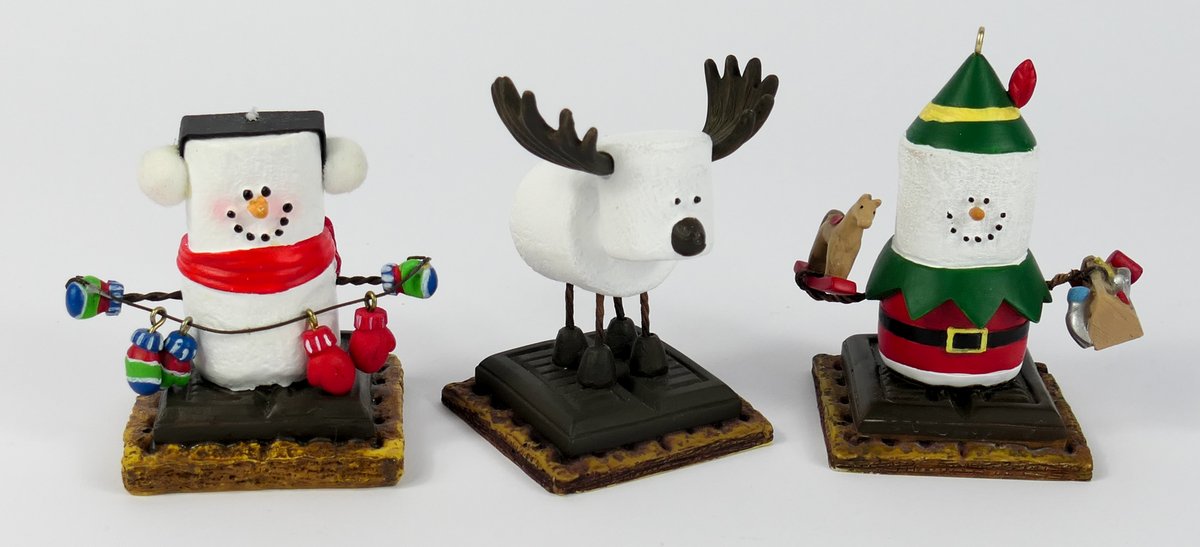 Three Smores Christmas Ornaments