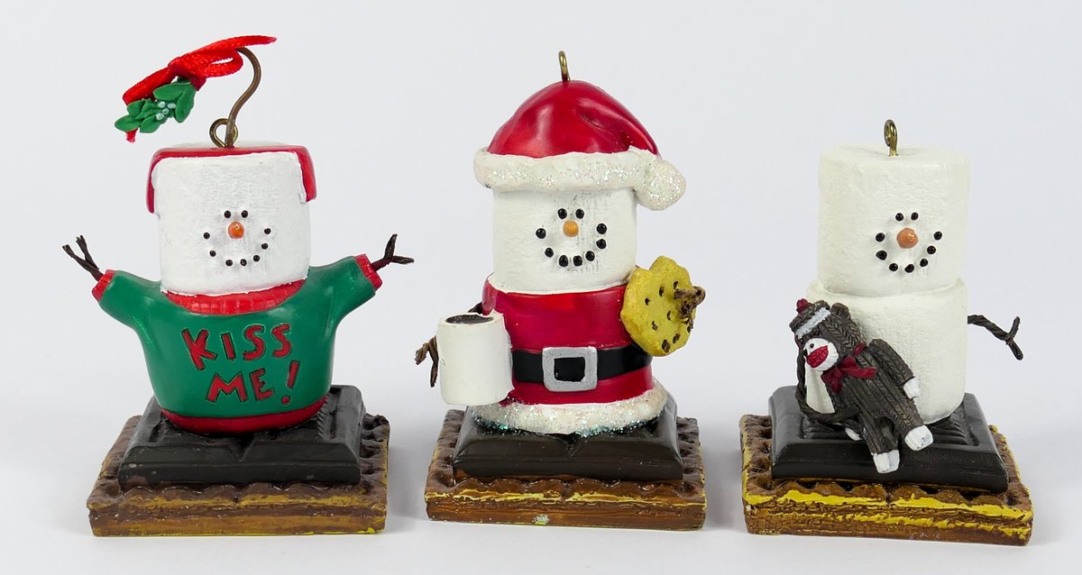 Three Smores Christmas Ornaments