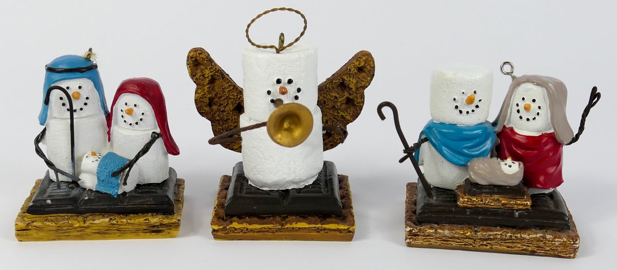 Three Smores Christmas Ornaments