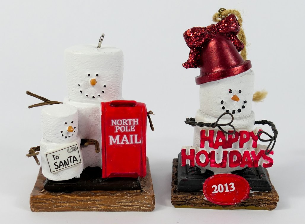 Two Smores Christmas Ornaments