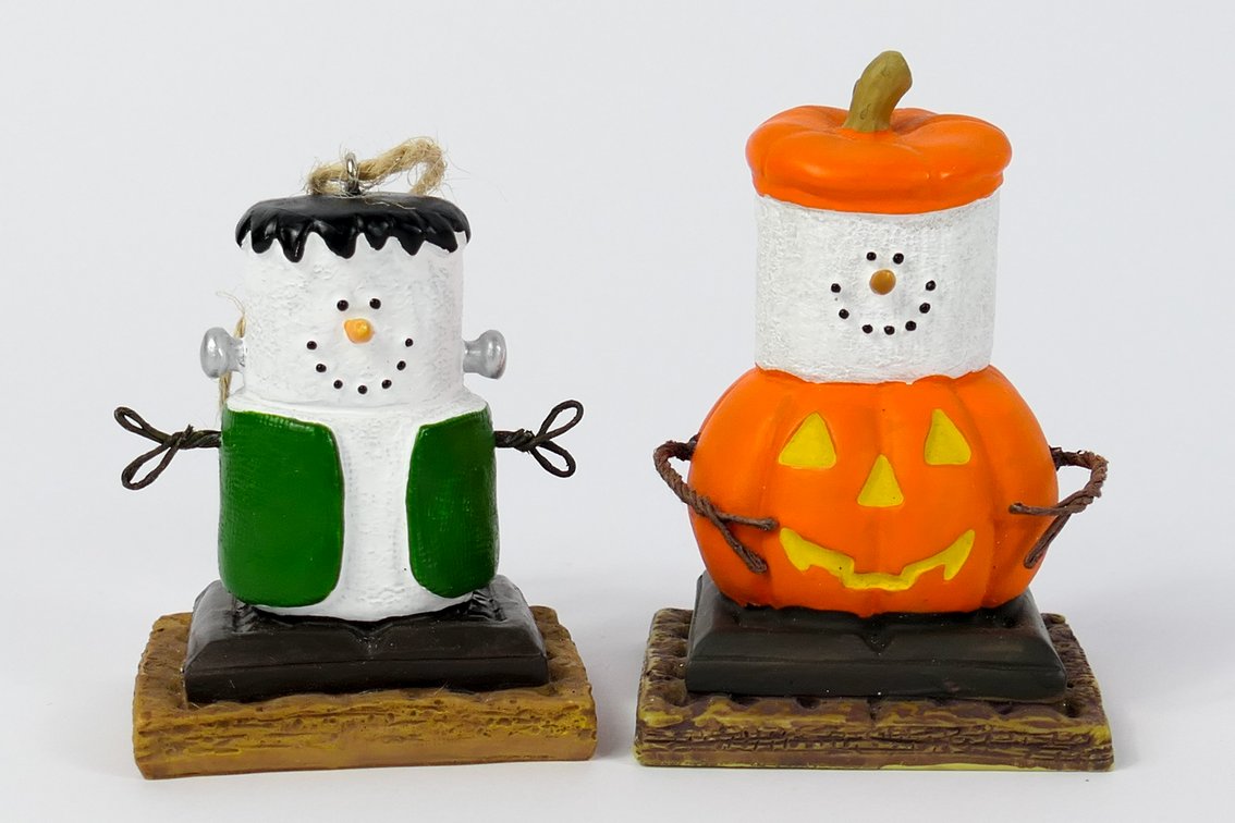 Two Smores Halloween Ornaments