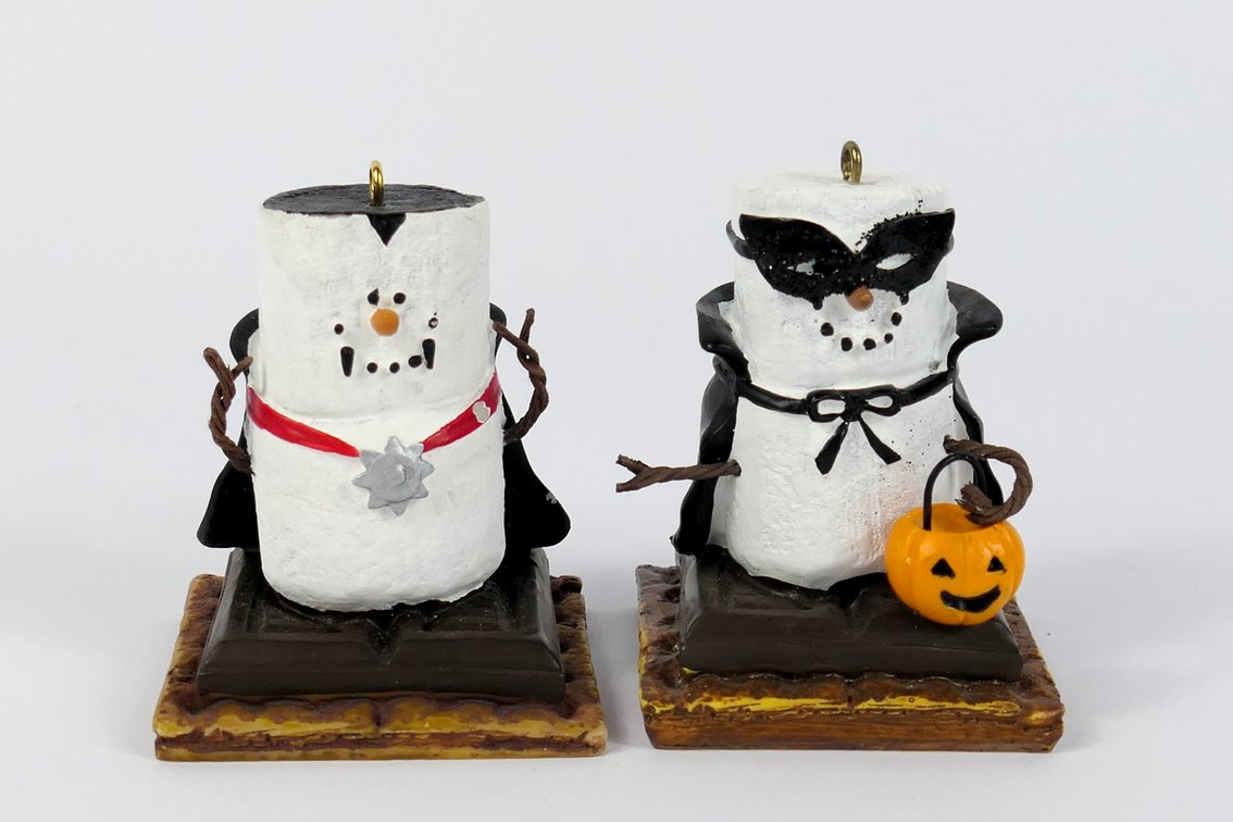 Two Smores Halloween Ornaments